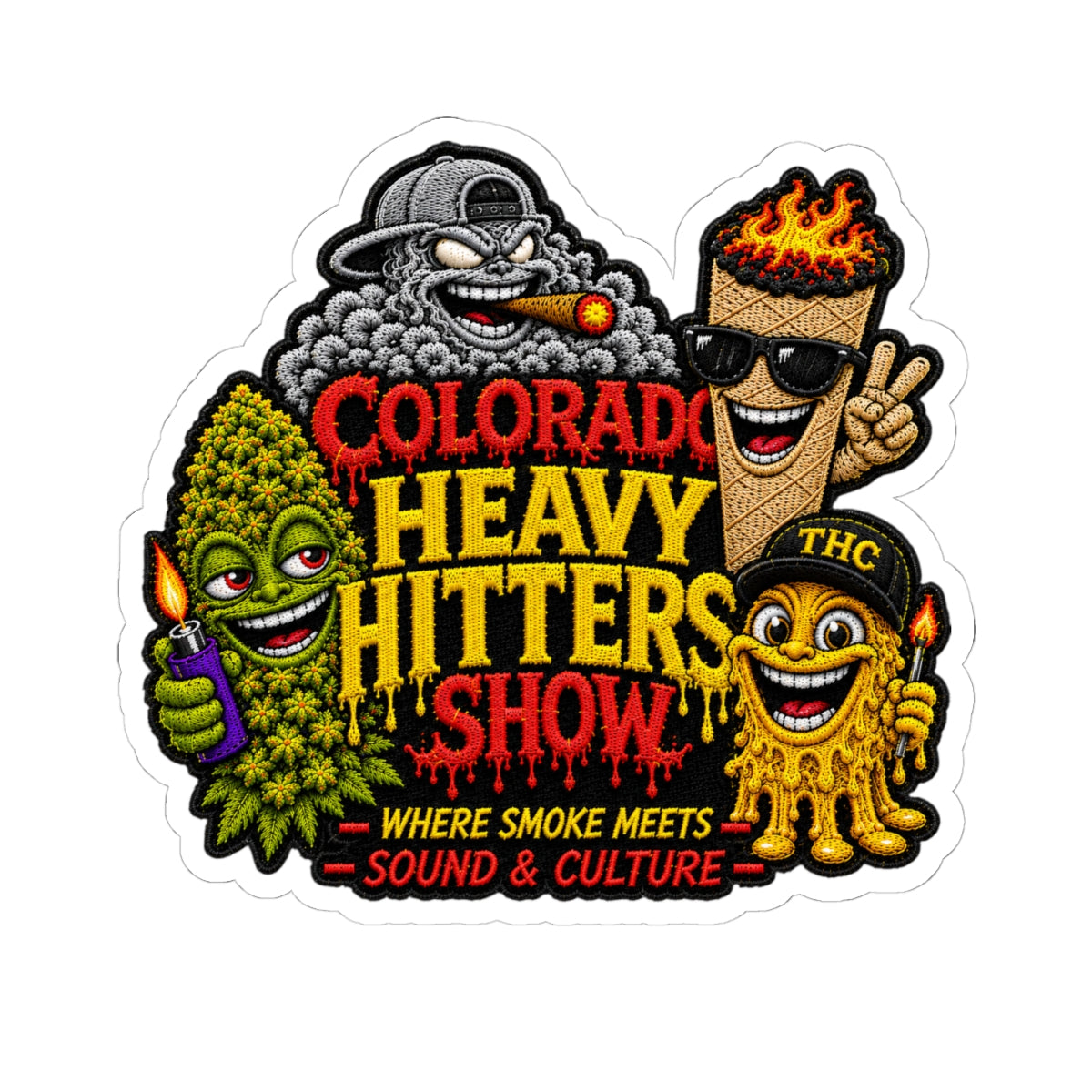 Colorado Heavy Hitters Show — Cannabis Culture sticker