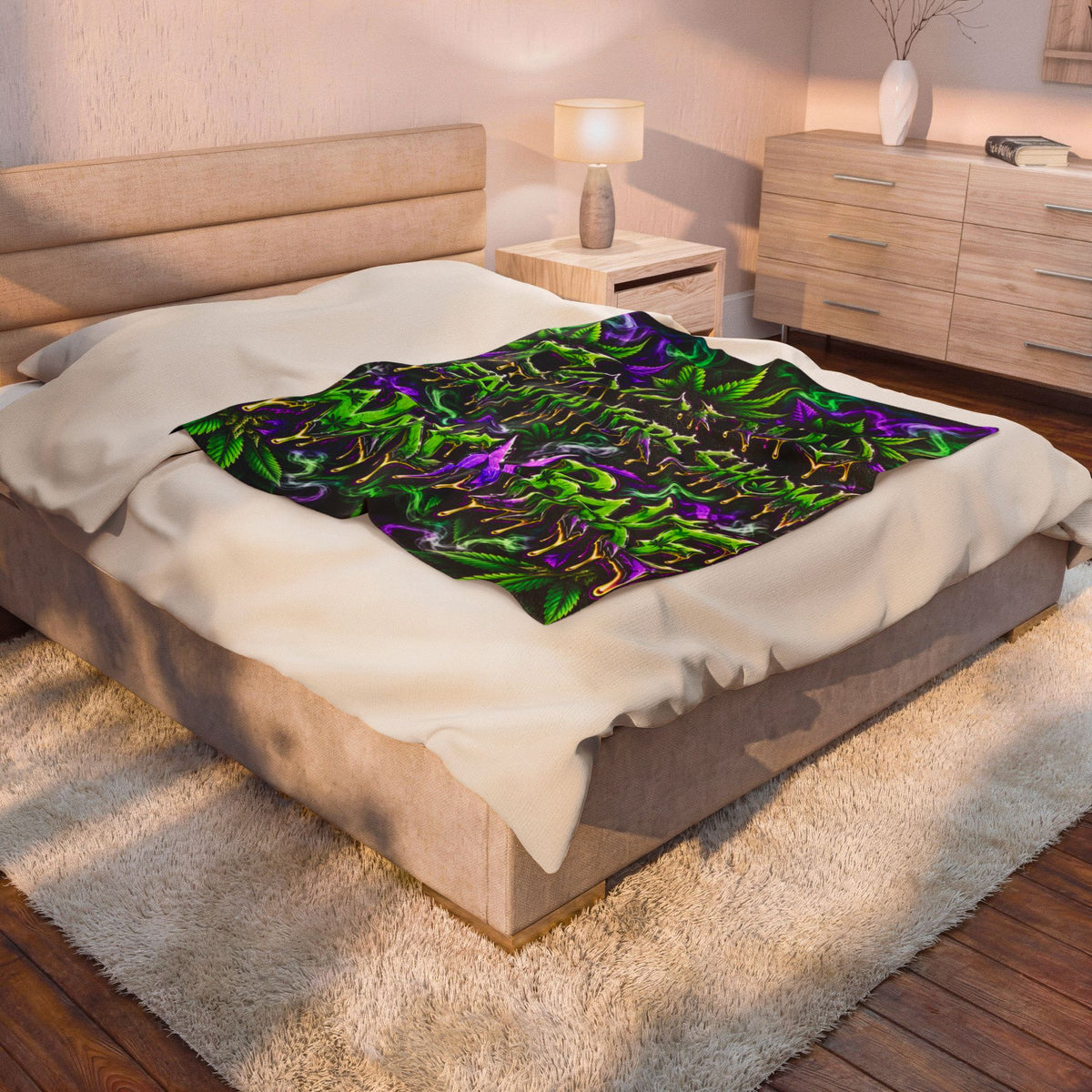 Wake N Bake Colorado Heavy Hitters Show Velveteen Blanket