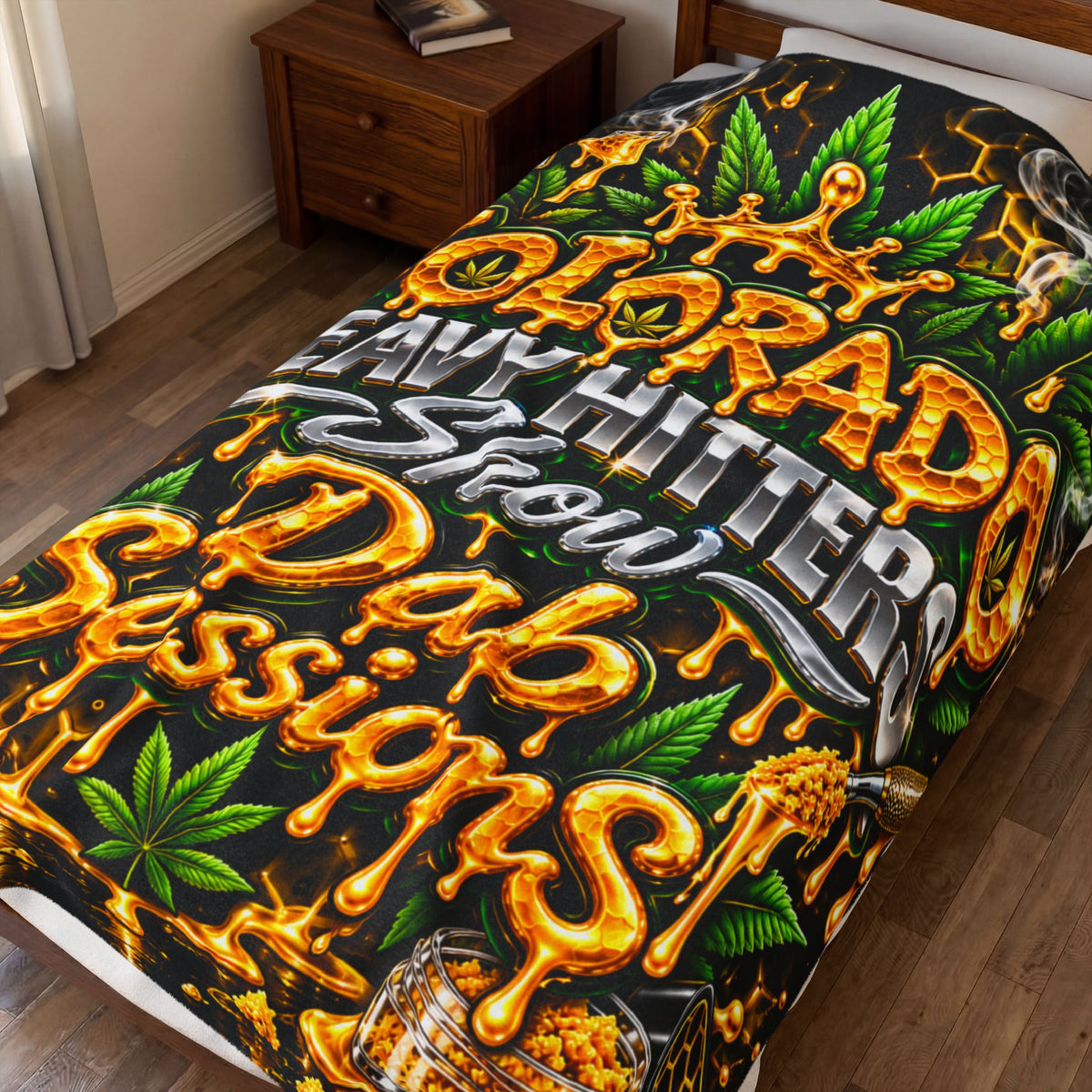 Colorado Heavy Hitters Dab Sessions Velveteen Plush Blanket