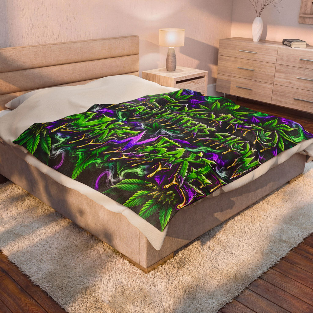 Wake N Bake Colorado Heavy Hitters Show Velveteen Blanket