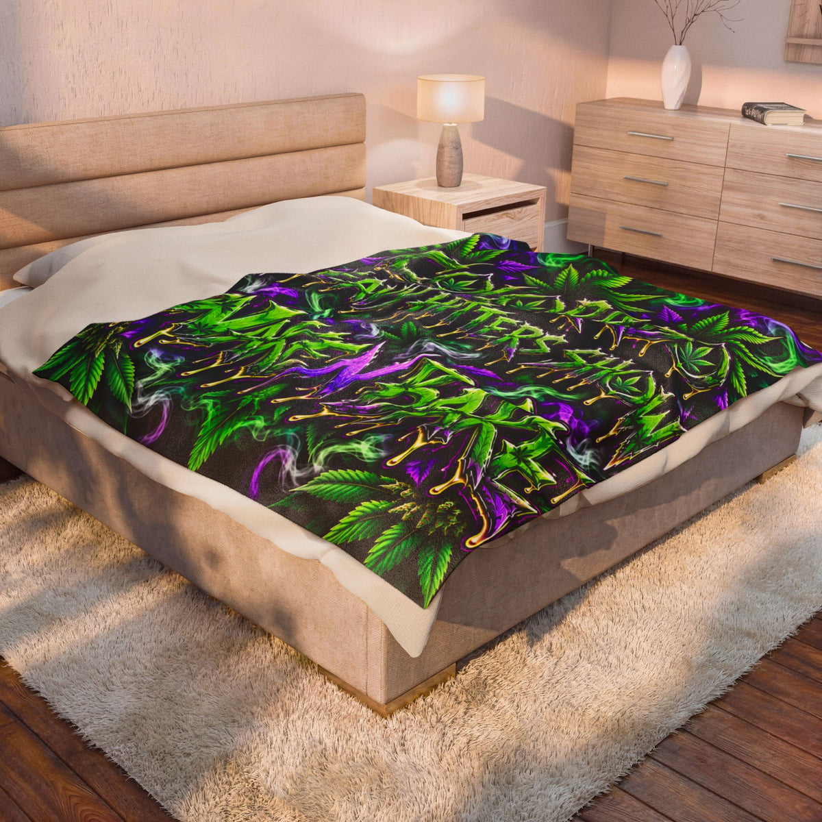 Wake N Bake Colorado Heavy Hitters Show Velveteen Blanket