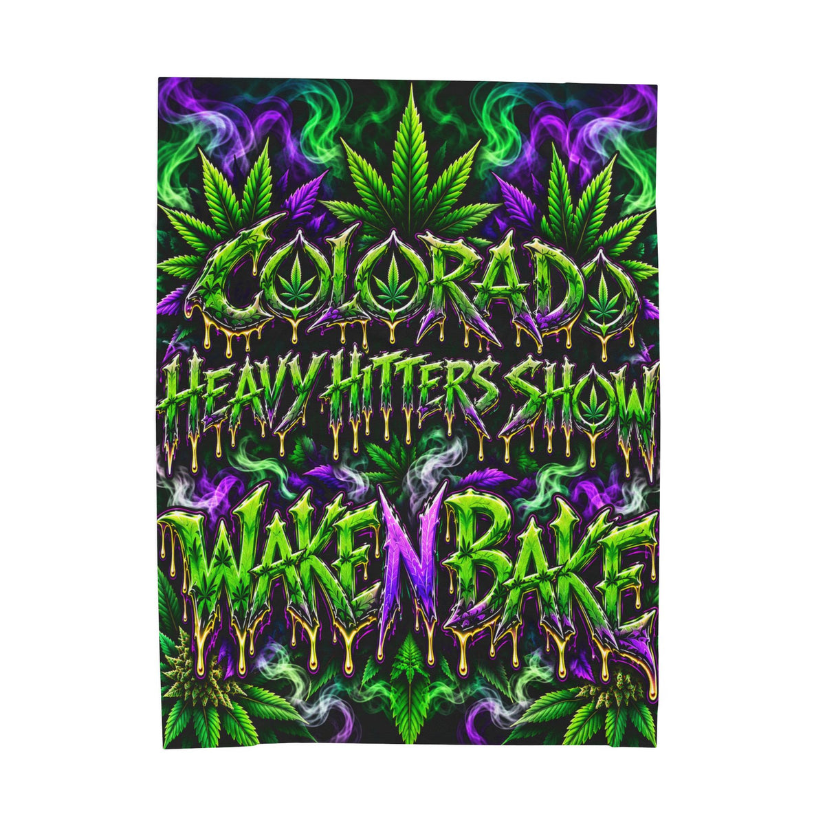 Wake N Bake Colorado Heavy Hitters Show Velveteen Blanket