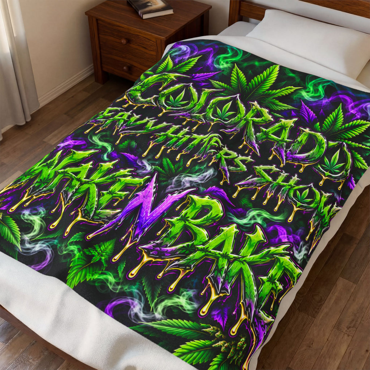 Wake N Bake Colorado Heavy Hitters Show Velveteen Blanket
