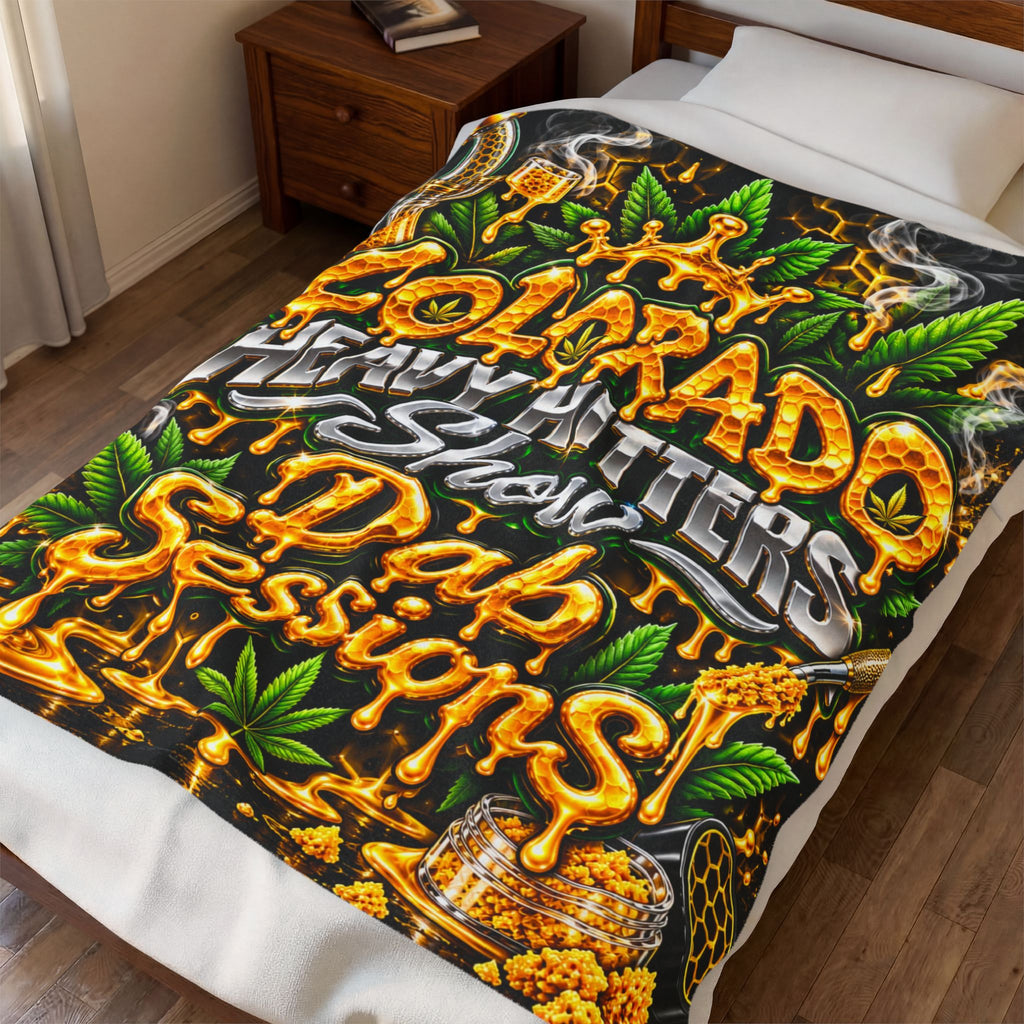 Colorado Heavy Hitters Dab Sessions Velveteen Plush Blanket