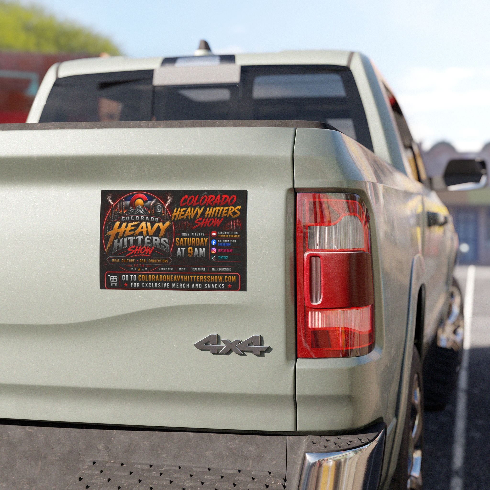 Colorado Heavy Hitters Show Car Magnet — Tune In Saturday 9AM Promotional Magnet