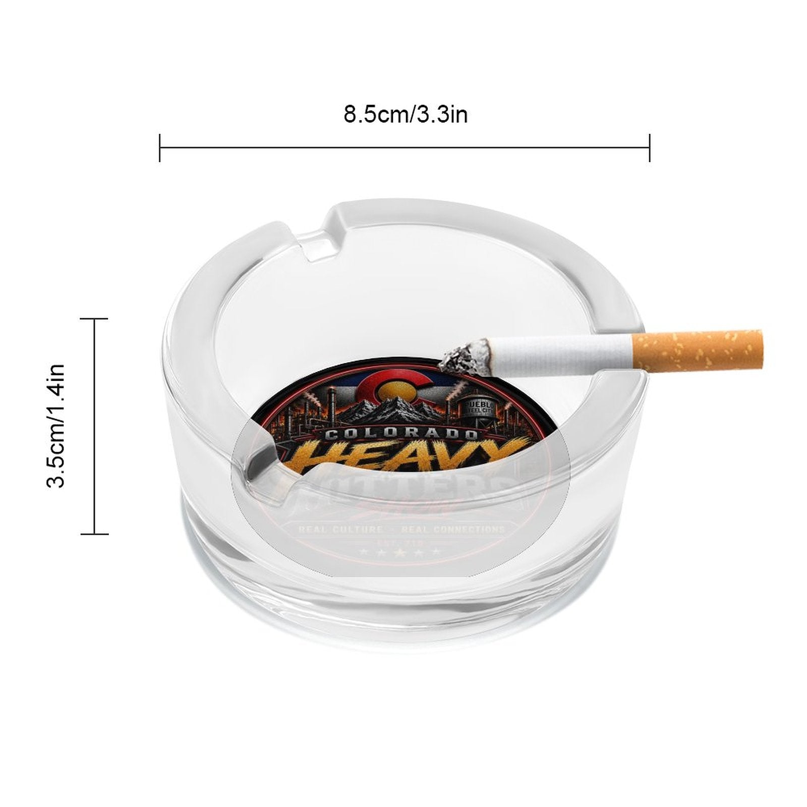 Colorado Heavy Hitters Show Glass Ashtray