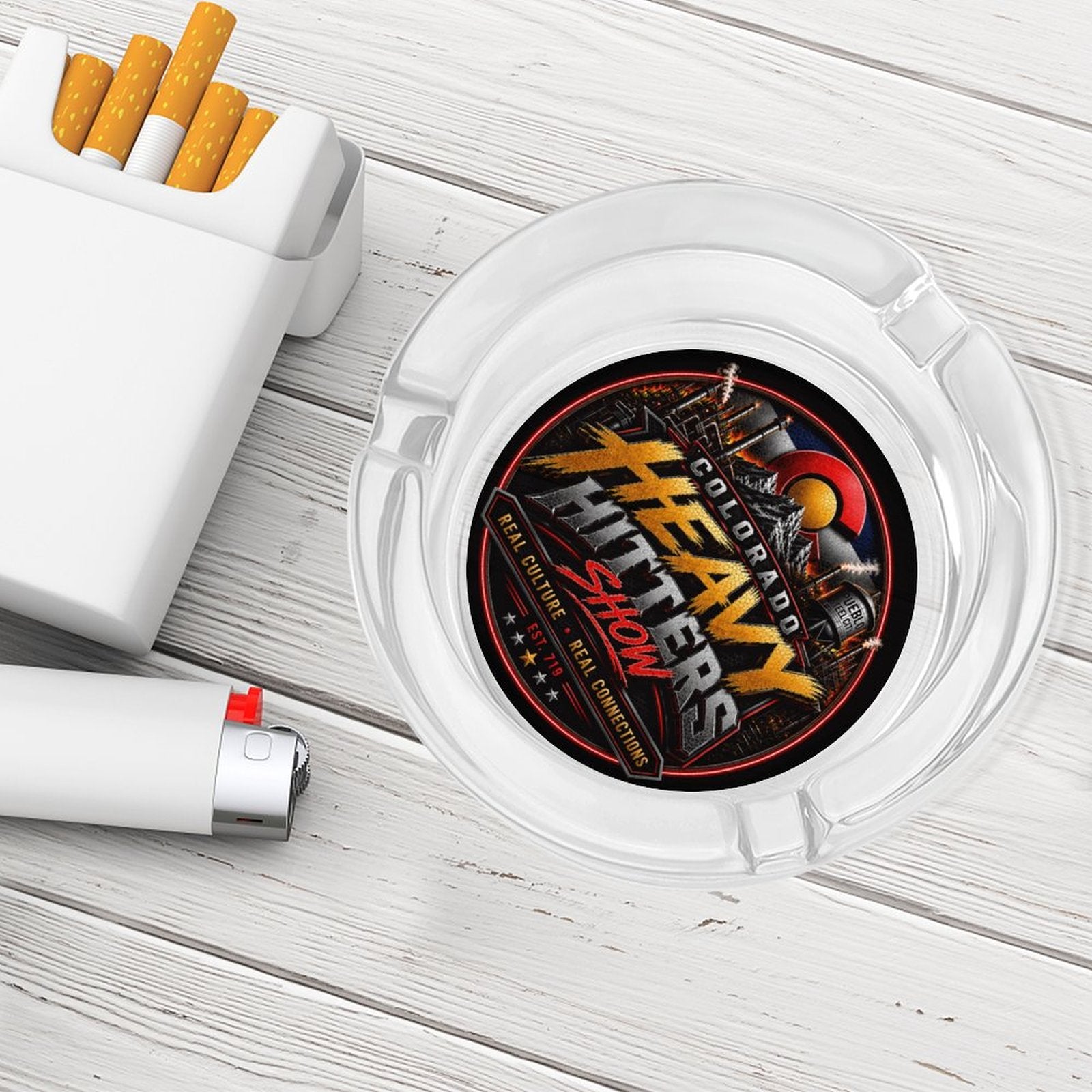 Colorado Heavy Hitters Show Glass Ashtray