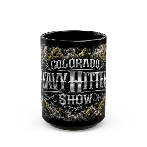 Colorado Heavy Hitters Show Black Mug – Cannabis Nugz & Smoke (11oz/15oz)