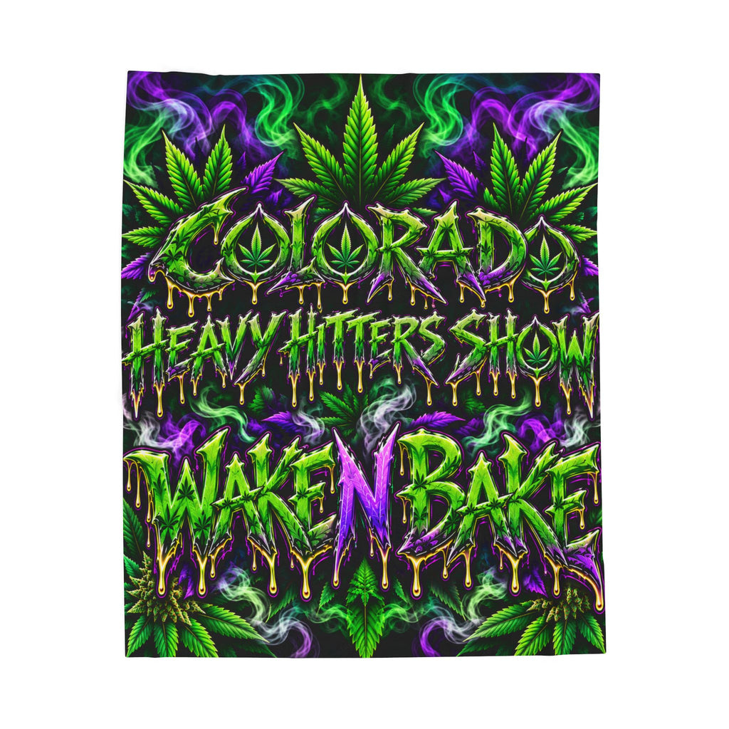 Wake N Bake Colorado Heavy Hitters Show Velveteen Blanket
