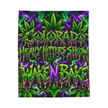 Wake N Bake Colorado Heavy Hitters Show Velveteen Blanket