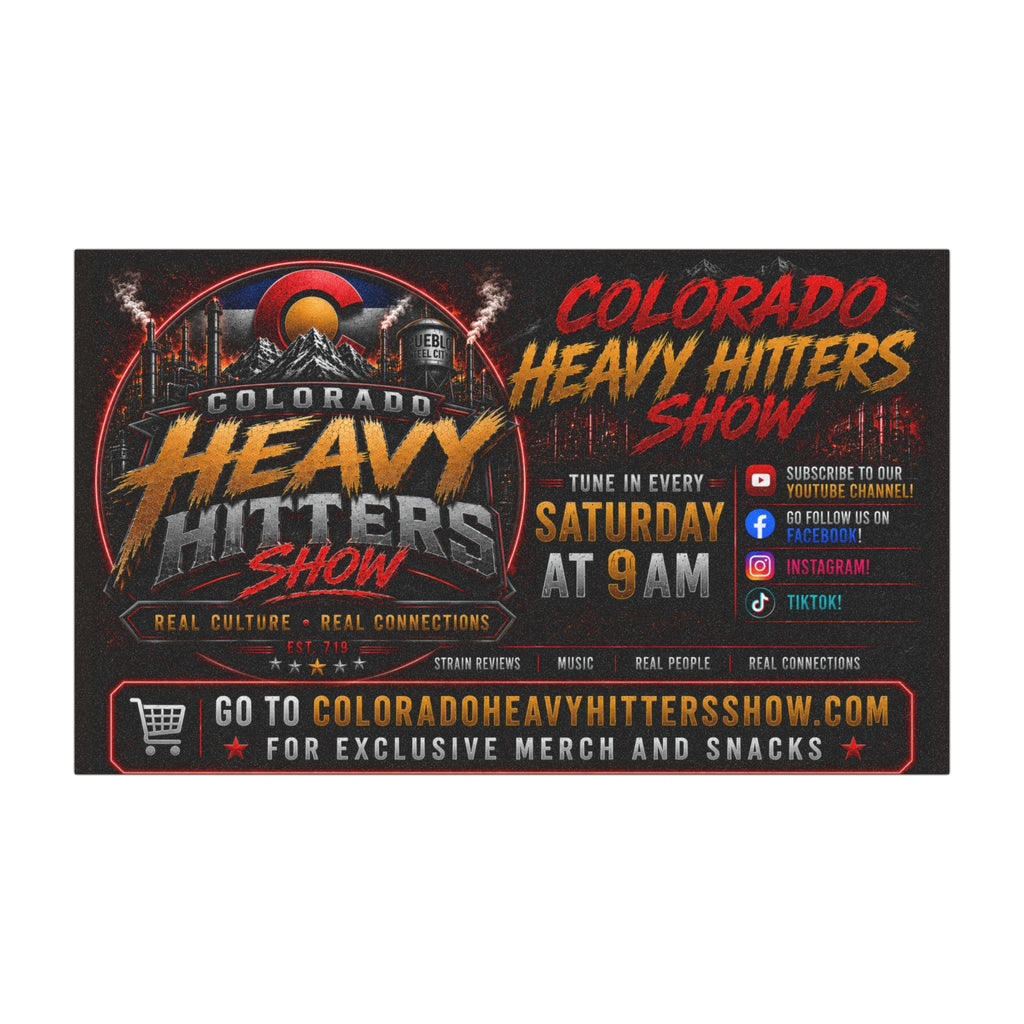 Colorado Heavy Hitters Show Car Magnet — Tune In Saturday 9AM Promotional Magnet