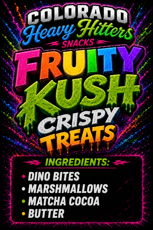 Colorado Heavy Hitters Snacks™ Fruity Kush Crispy Treats